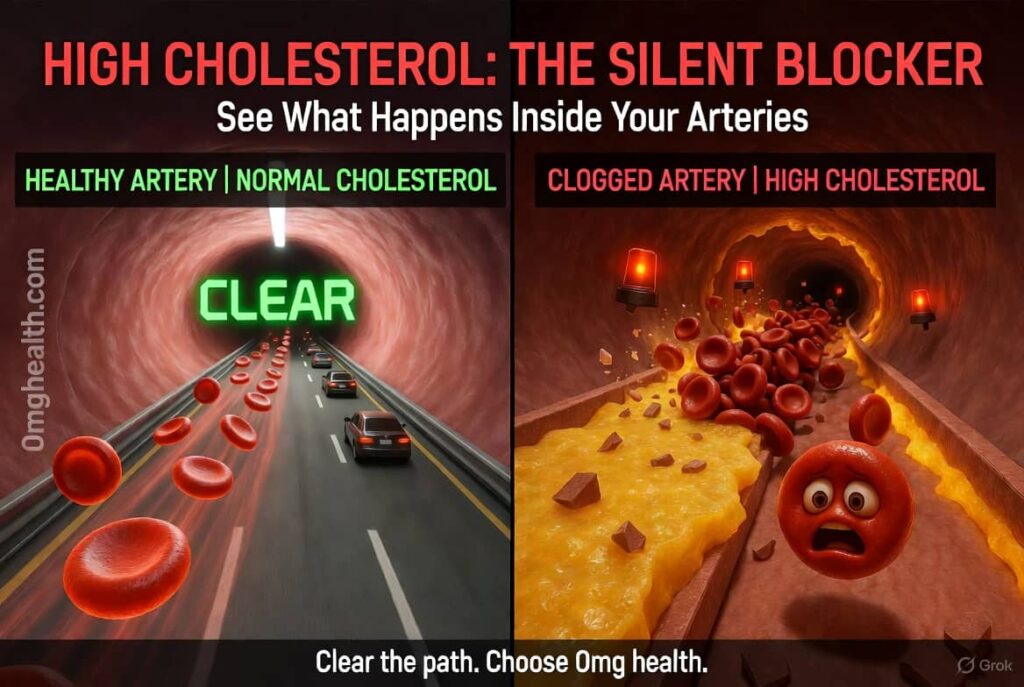Cholesterol control Ayurvedic herbs — arjuna garlic methi amla infographic