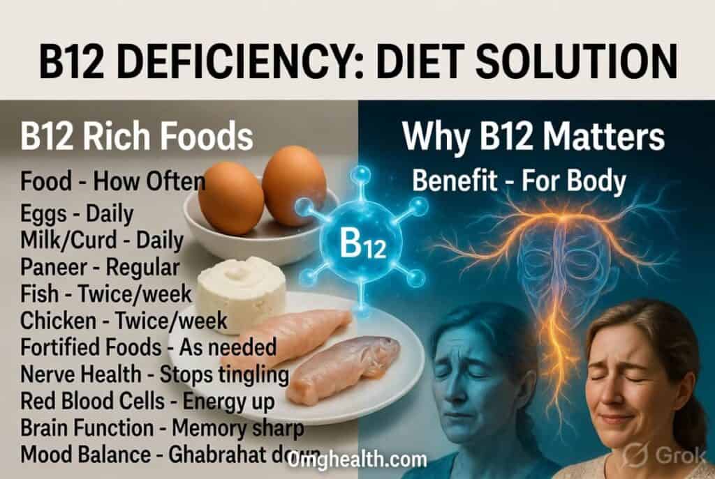 bechaini anxiety aur vitamin B12 deficiency ke lakshan - Hinglish health guide