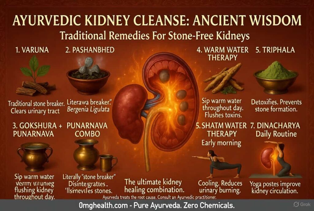 Kidney stone diet chart — kya khayein kya avoid karein pathri mein infographic