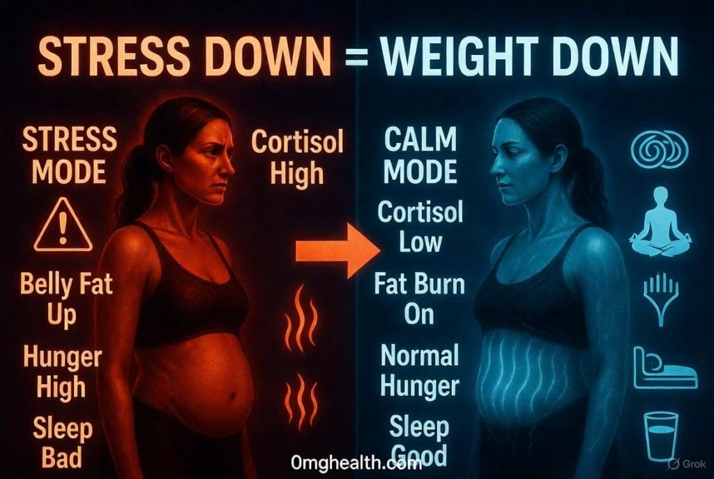 Stress Aur Weight Gain Ka Connection,Stress se weight gain hone par kuch specific lakshan dikhai dete hain