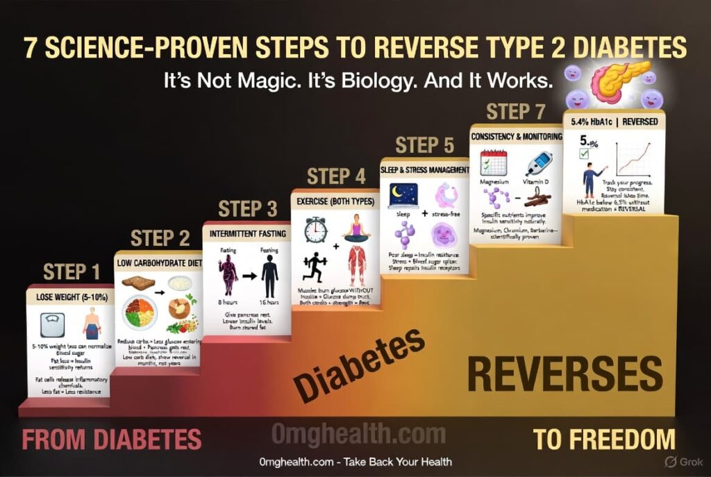 Diabetes type 2 reversal lifestyle plan — exercise yoga sleep stress management