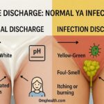 Difference between healthy discharge and infection discharge chart