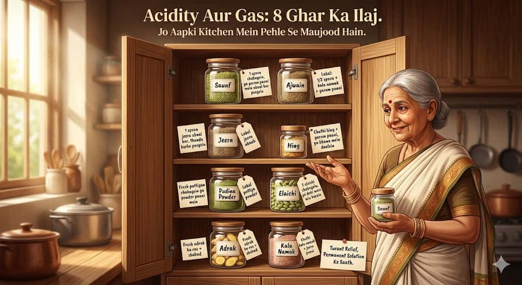 acidity aur gas ka ghar par ilaj hindi mein kya khayein kya avoid karein chart