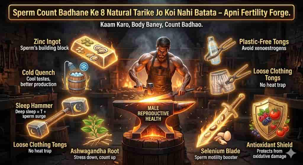 sperm health improve karne ke natural tarike hindi — antioxidants zinc temperature management guide