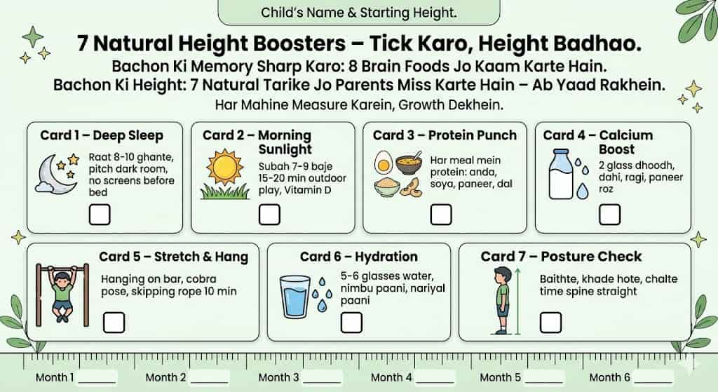 bachon ki height badhane ke natural tarike hindi nutrition chart — calcium protein zinc foods