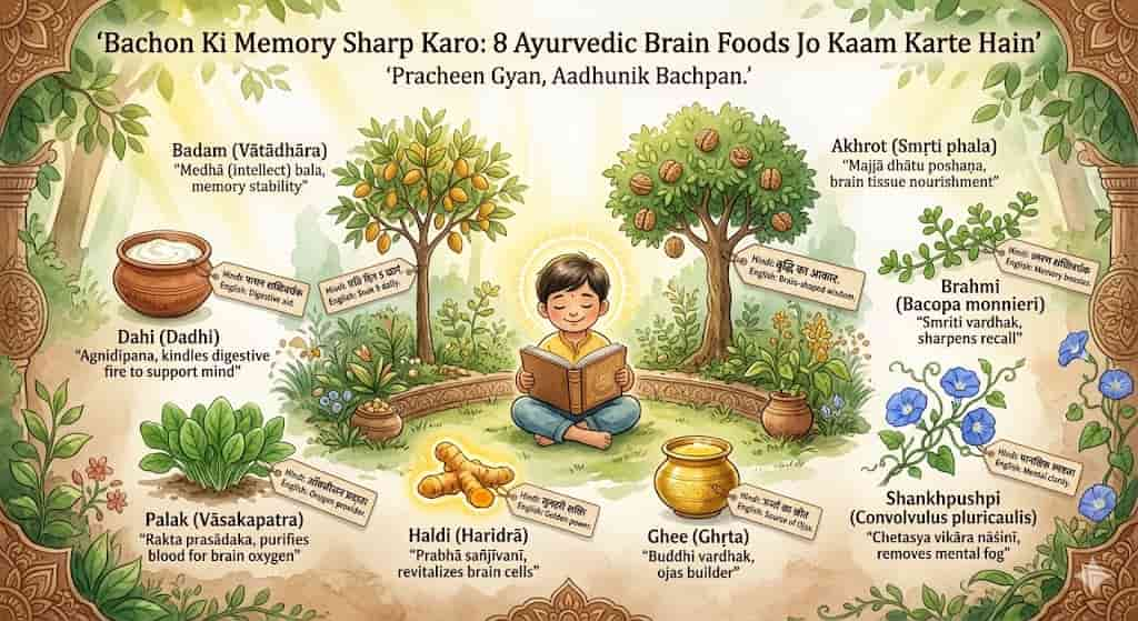 bachon ke liye brain foods hindi — 8 foods jo memory aur focus badhate hain
