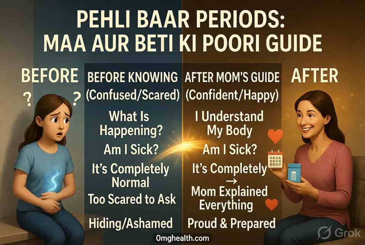 Teen girls mein pehli baar periods — maa aur beti ke liye complete sachchi Hindi guide