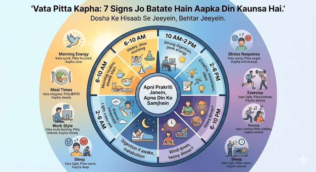 vata pitta kapha prakriti chart hindi — body build digestion sleep personality comparison